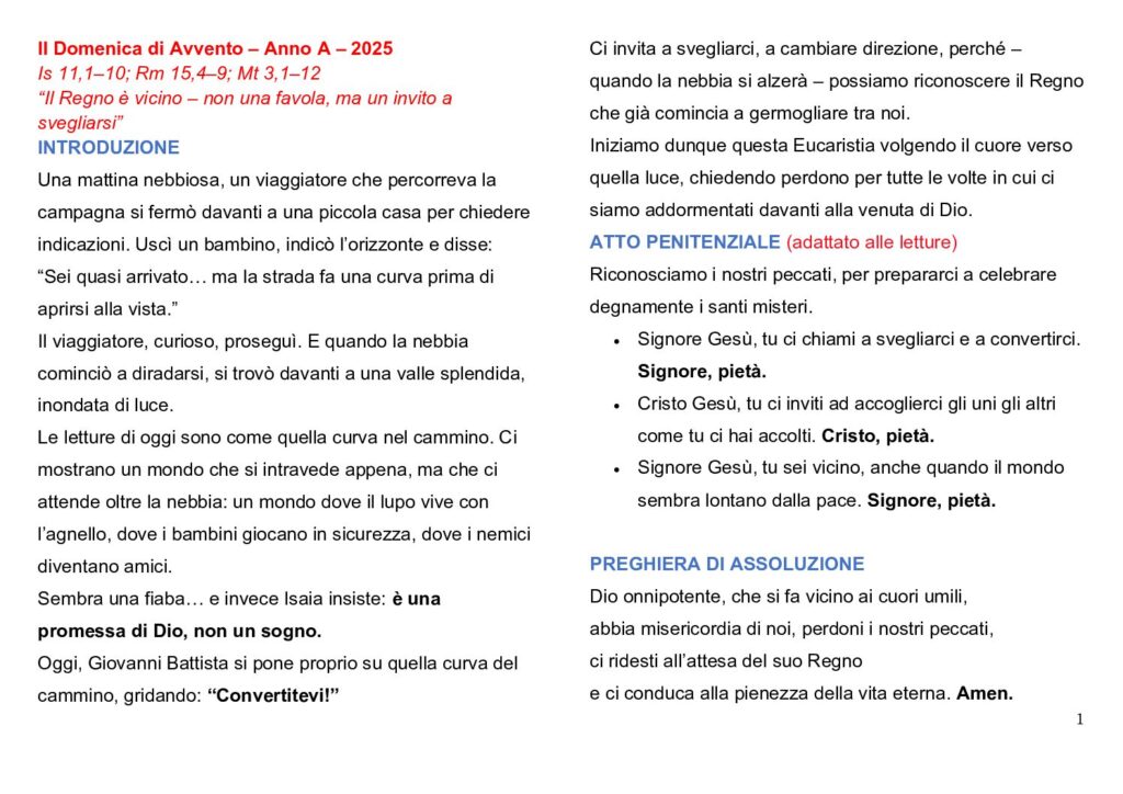 thumbnail of 2. Settimana di Avvento – Anno A – 2025
