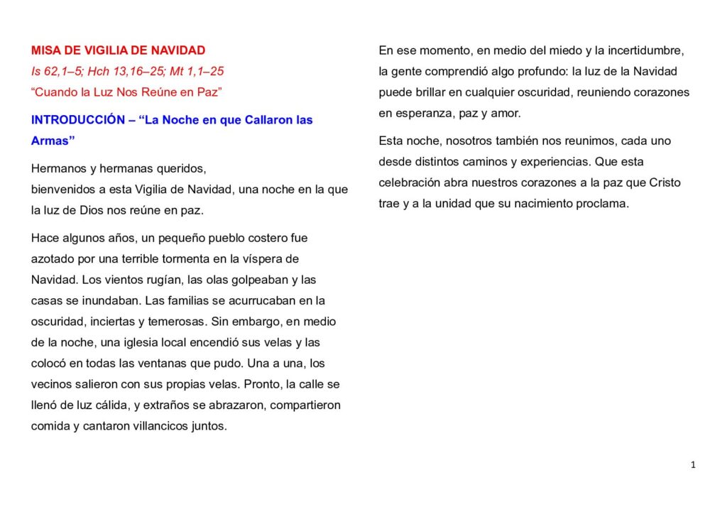 thumbnail of NAVIDAD – CUATRO MISAS – Año A (Spanish)