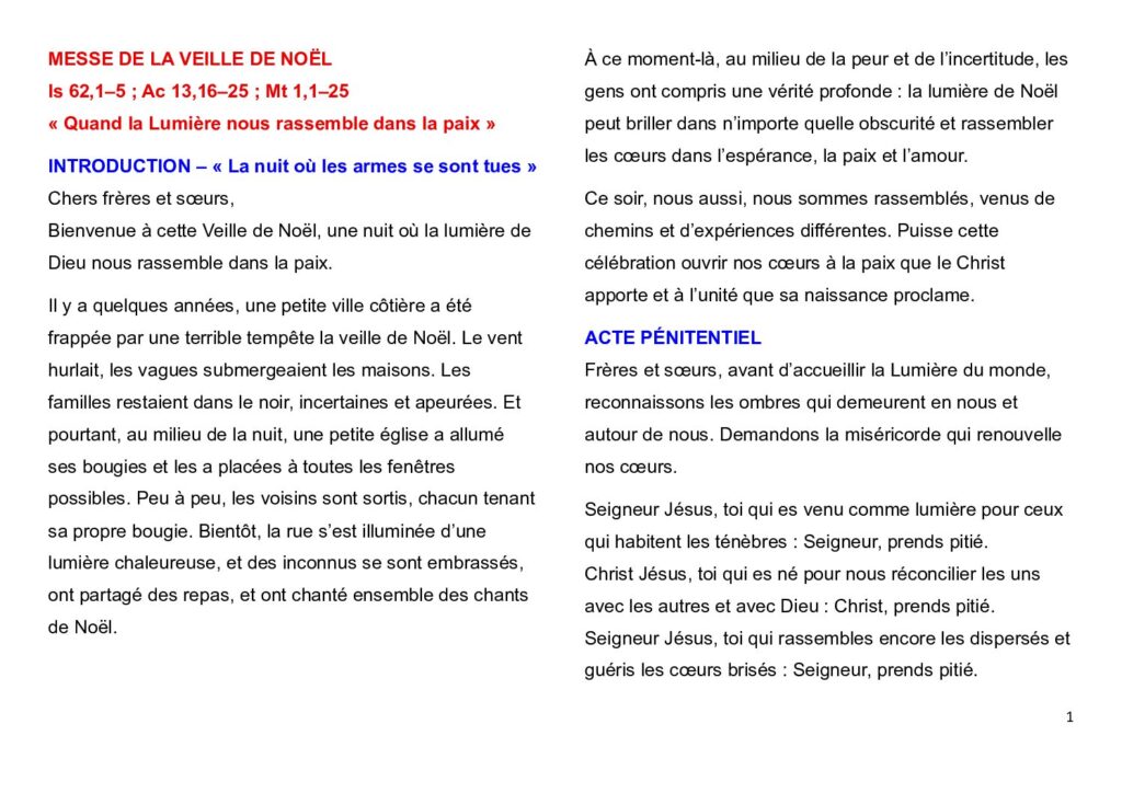 thumbnail of Noël – Quatre Messes, A 2025 (French)