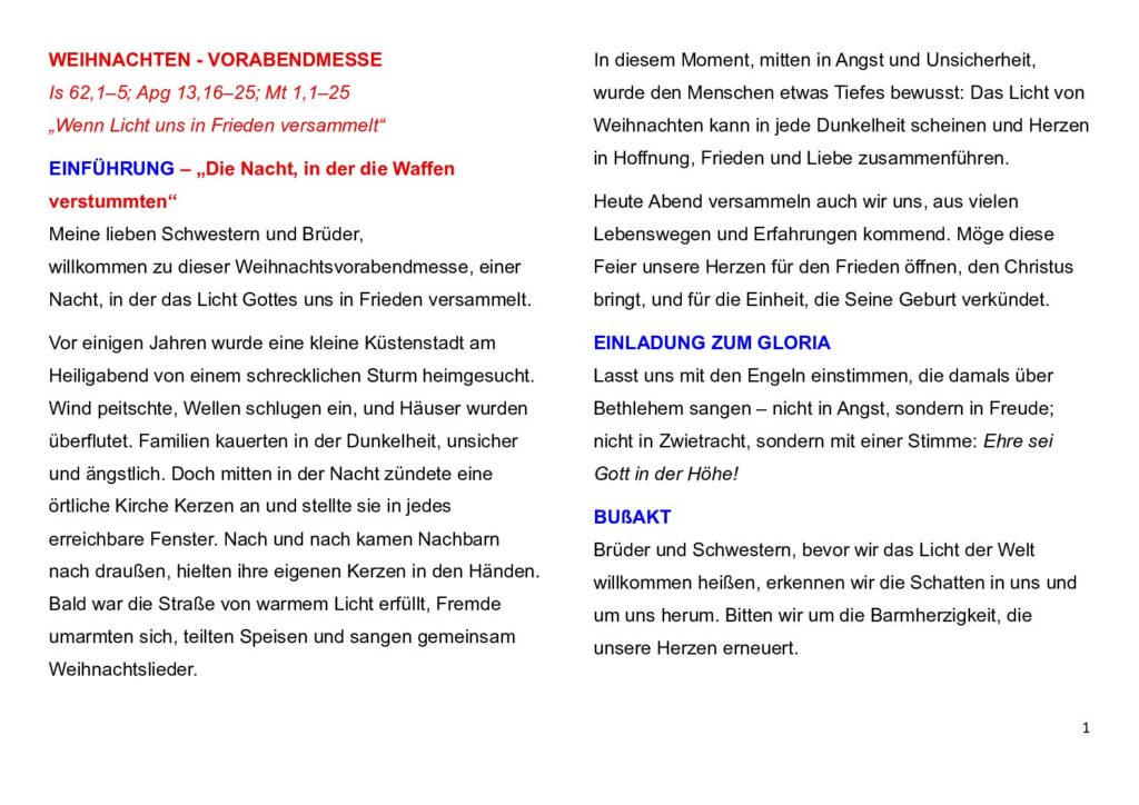 thumbnail of WEIHNACHTEN (4 MESSEN) – Jahr A-2025 (German)