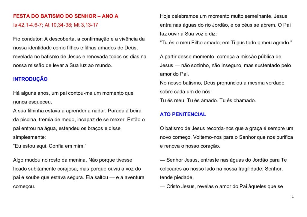 thumbnail of 1ª Semana do Tempo Comum – Ano A – 2026 (Portuguese)