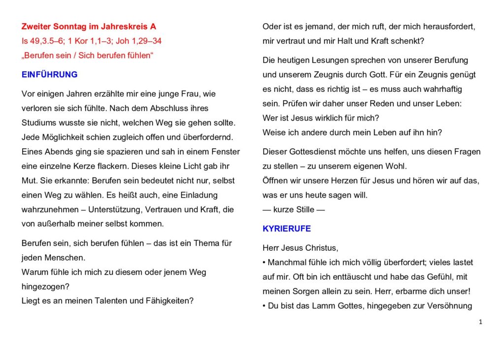 thumbnail of 2. Woche des Jahreskreis 2026 (A) – Deutsch