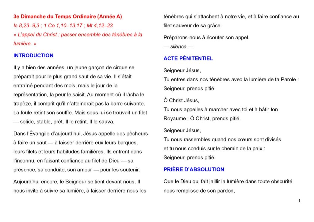 thumbnail of 3e semaine du Temps ordinaire – (A) 2026 – French