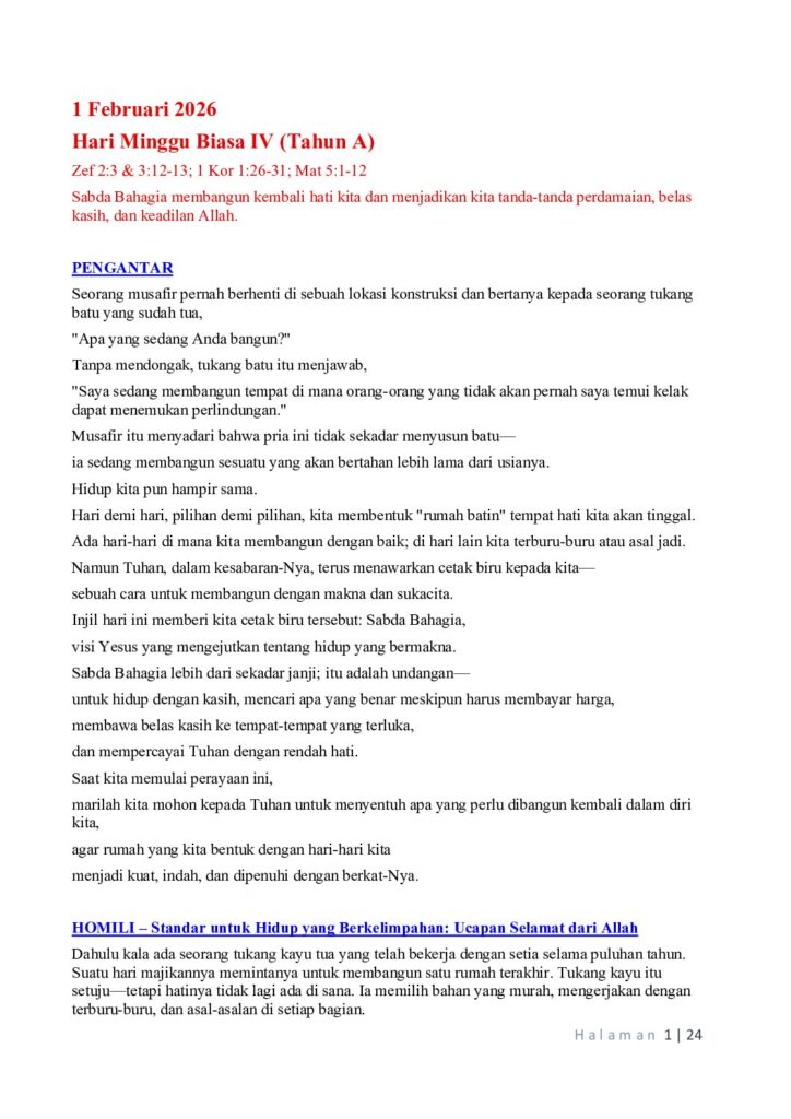 thumbnail of 4. Week Ordinary of Year (A) 2026 – Indonesian