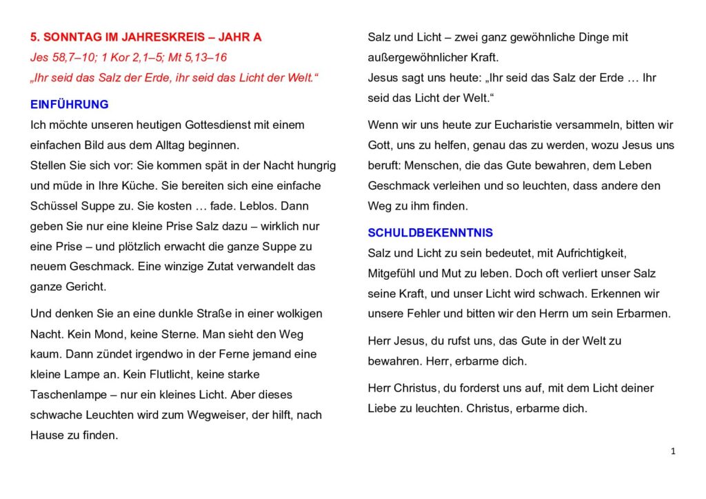 thumbnail of 5. Woche des Jahreskreis 2026 (A) – Deutsch