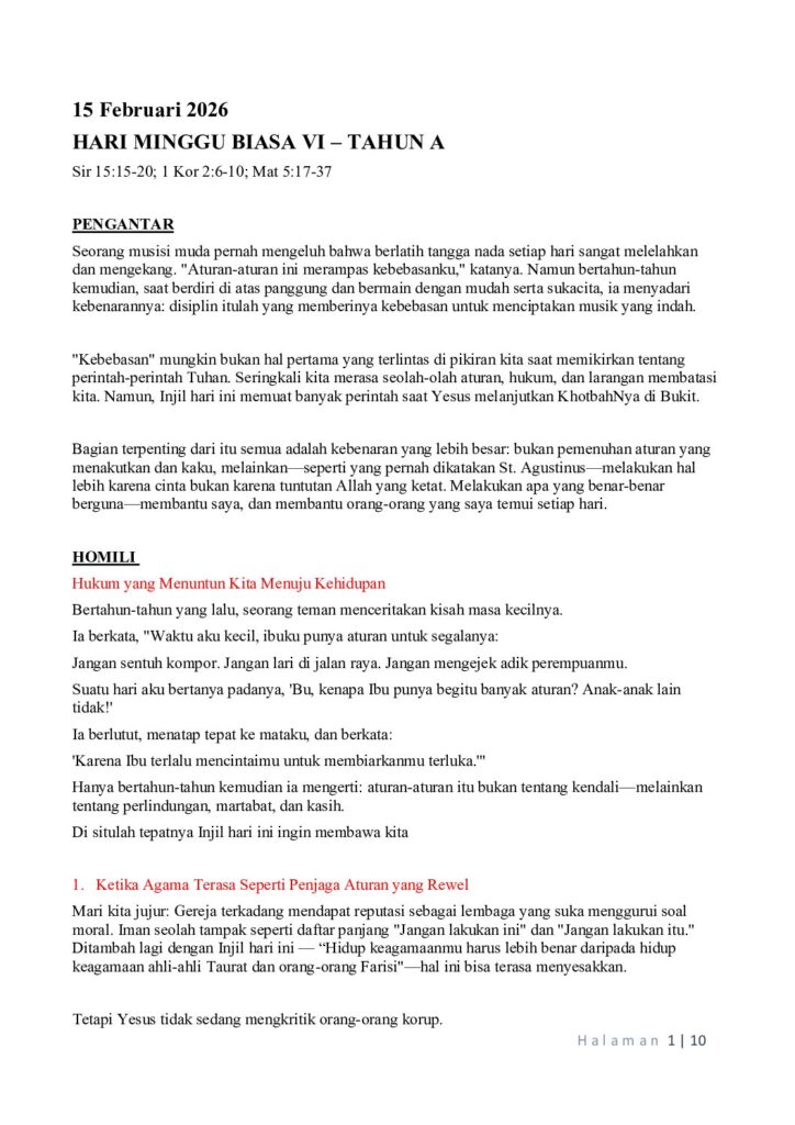 thumbnail of 6. Week Ordinary of Year (A) 2026 – Indonesian