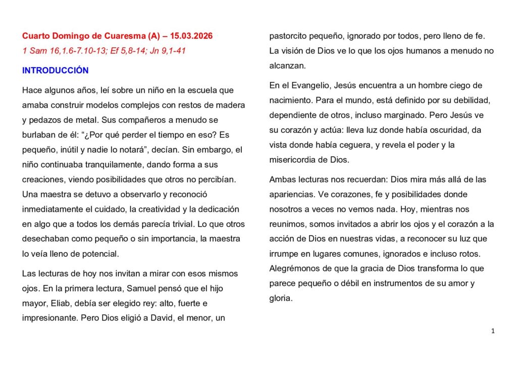 thumbnail of Cuarta Semana de Cuaresma -A- 2026 – Spanish