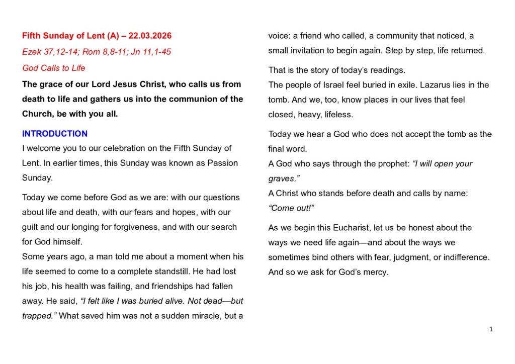 thumbnail of Fifth Week of Lent -A- 2026 – English