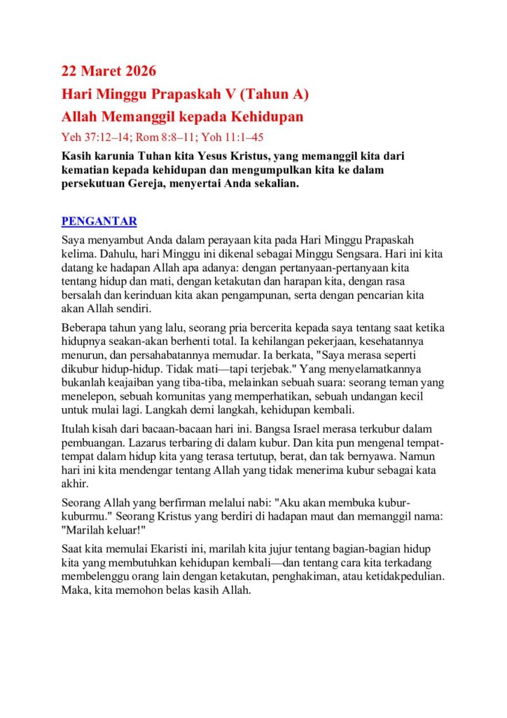 thumbnail of Fifth Week of Lent -A-2026 – Indonesian