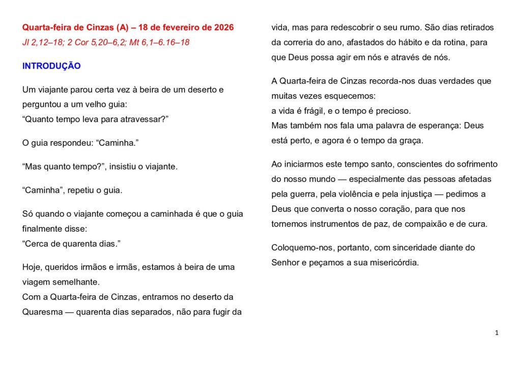 thumbnail of Quarta-feira de Cinzas (A) 2026 – Portuguese