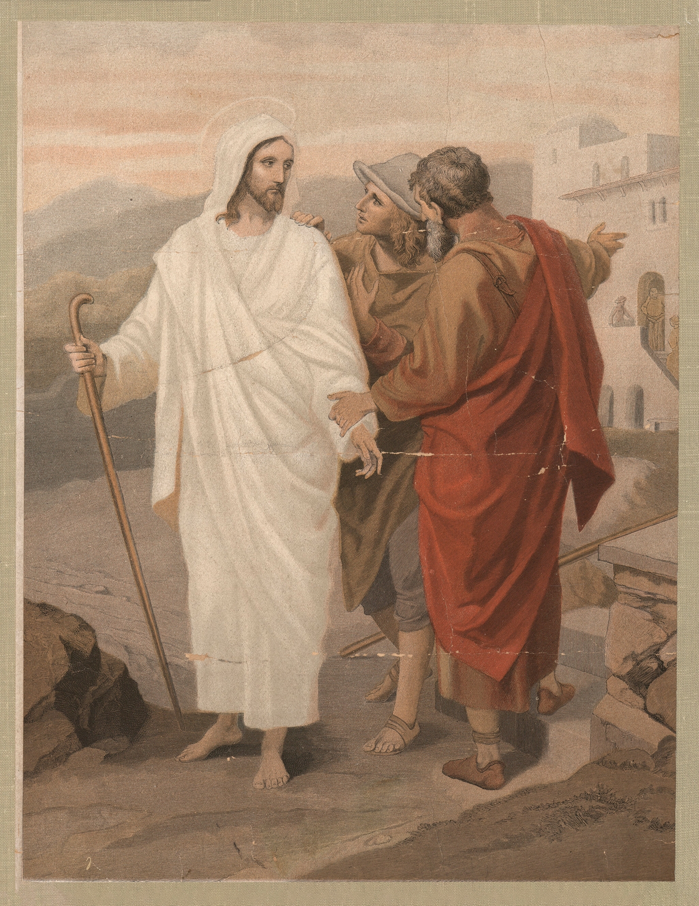 The Walk to Emmaus (1904) Aller (Danish, 19th/20th century)