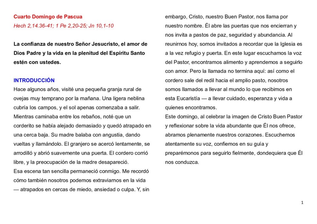 thumbnail of Cuarta Semana de Pascua – A – 2026 – Spanish