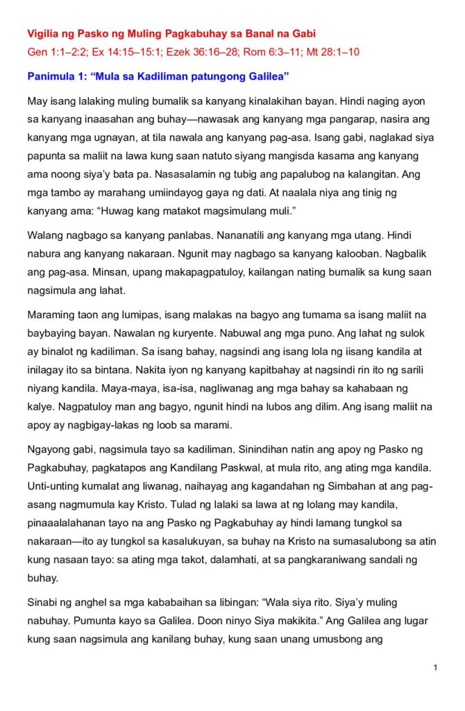 thumbnail of Easter Sunday -A – 2026 – Filipino