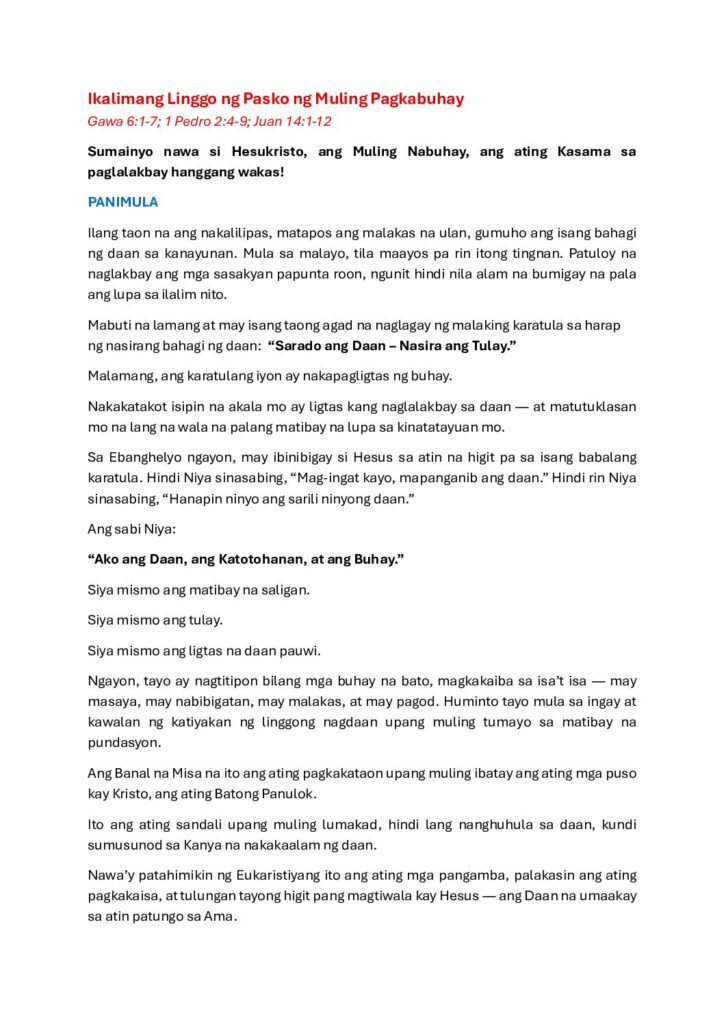 thumbnail of Fifth Sunday of Easter-A-2026-Filipino