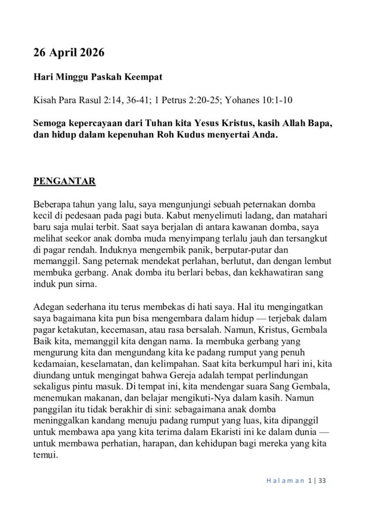 thumbnail of Fourth Week of Easter-A-2026- Indonesian