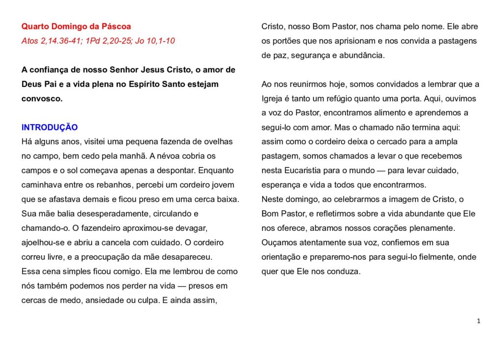 thumbnail of Quarta Semana da Páscoa – A – 2026 – Portuguese