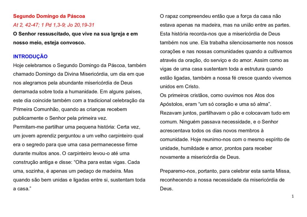 thumbnail of Segunda Semana da Páscoa -A – 2026 – Portuguese