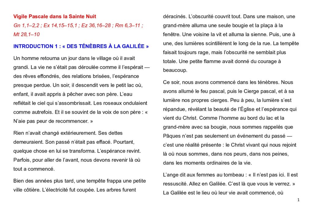 thumbnail of Semaine de Pâques -A – 2026 – French