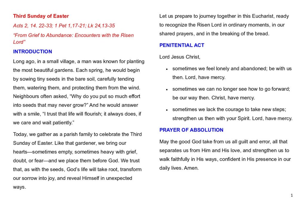 thumbnail of Third Week of Easter -A – 2026 – English
