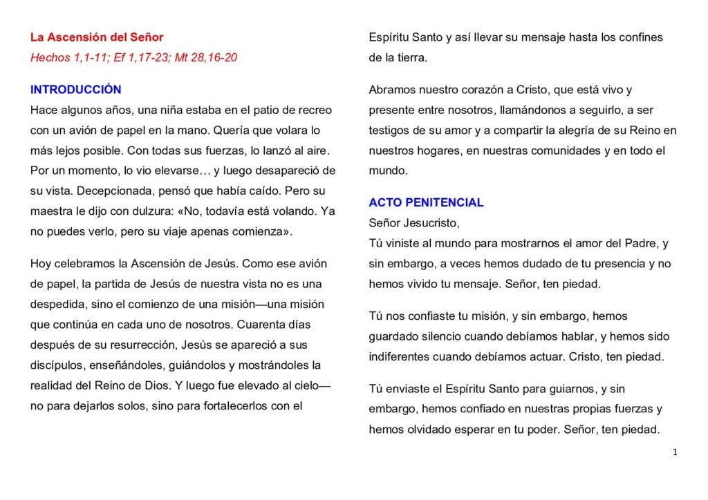 thumbnail of Ascensión + Séptima Semana de Pascua -A – 2026 – English