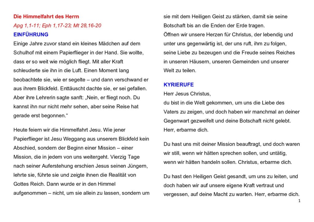 thumbnail of Himmelfahrt +7. Woche der Osterzeit -A-2026-Deutsch