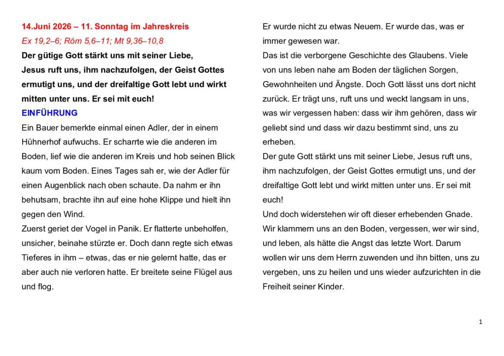 thumbnail of 11.Week Ord. Year 2026 (A) – Deutsch