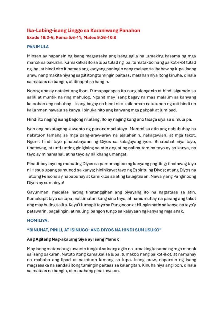 thumbnail of 11th Sunday Ordinary Time 2026 (A) – Filipino
