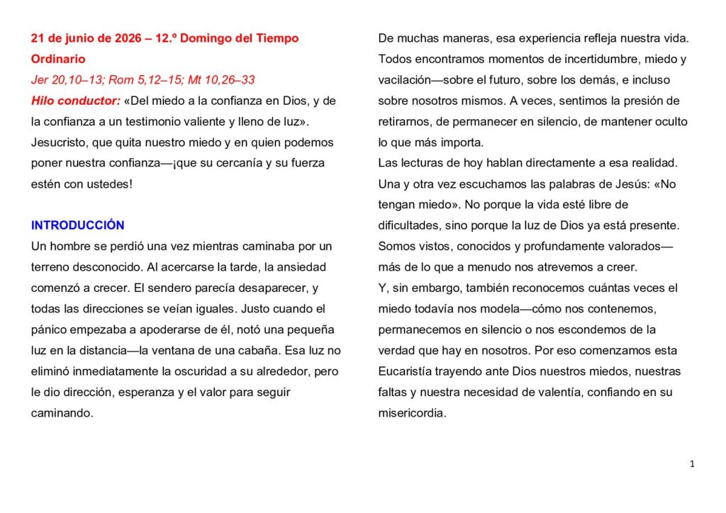 thumbnail of 12. Semana del Tiempo Ordinario 2026 (A) -Spanish