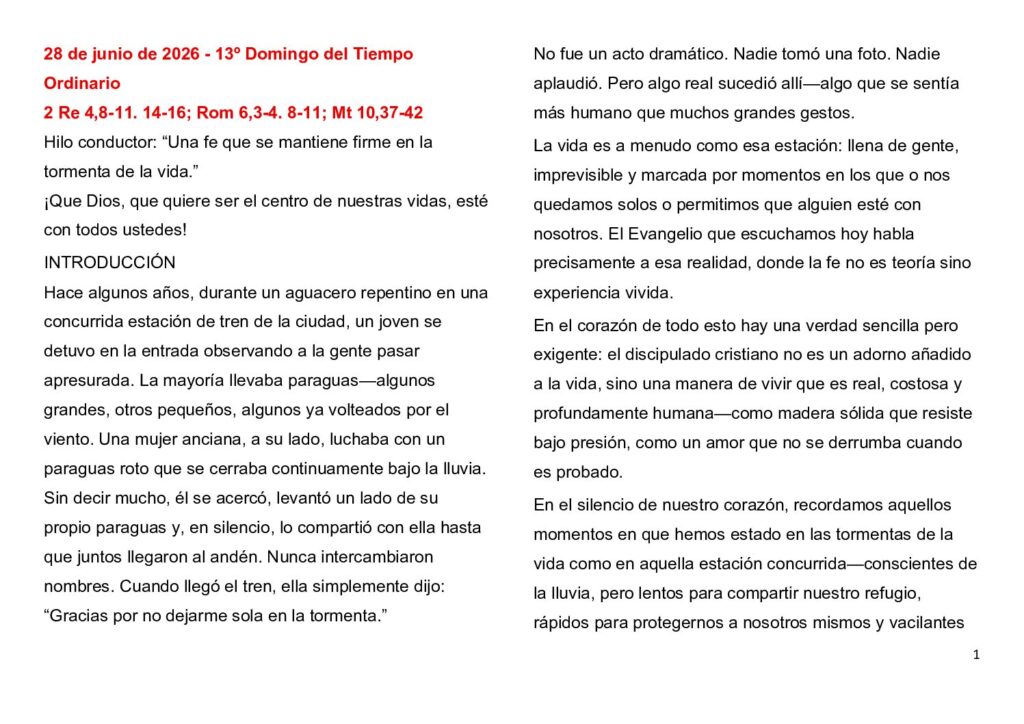 thumbnail of 13. Semana del Tiempo Ordinario 2026 (A) -Spanish