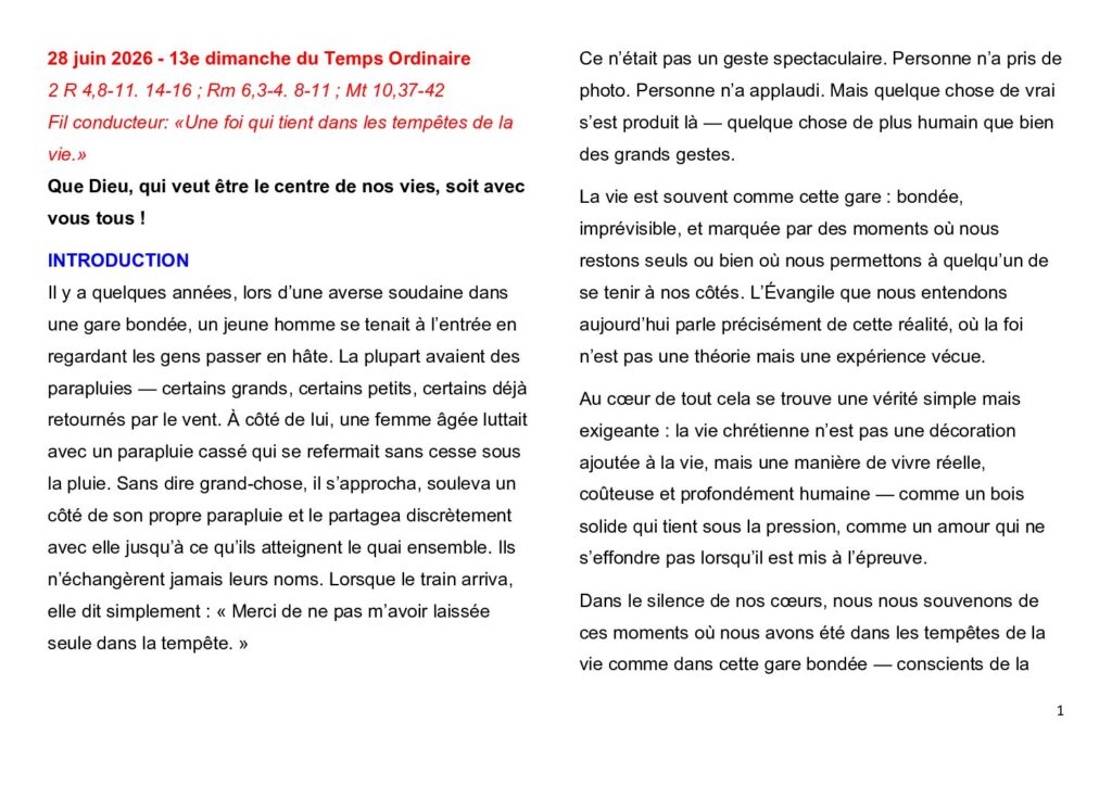 thumbnail of 13.Week Ord. Year 2026 (A) – French