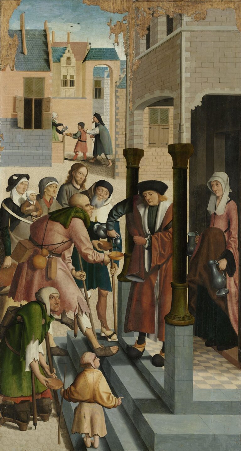 The Seven Works of Mercy. 2 &ndash; Quenching the Thirst of the Thirsty (1504) Master of Alkmaar (Dutch, ?-1540)