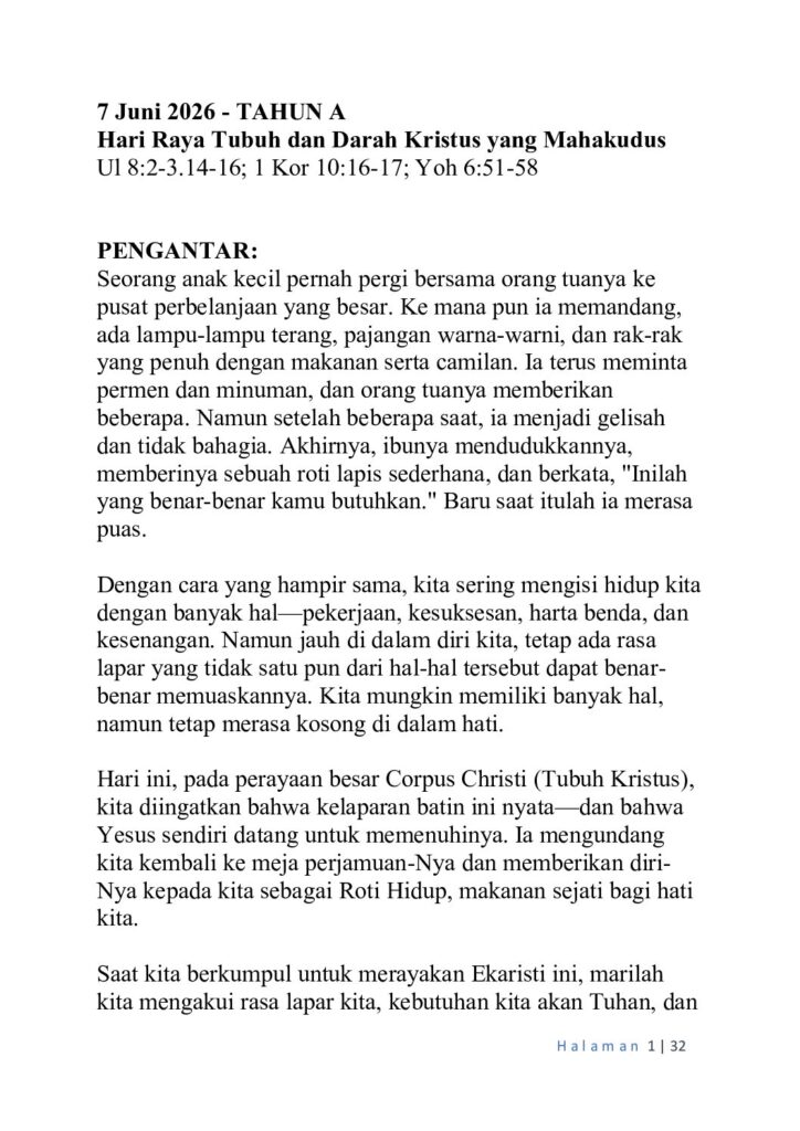 thumbnail of Corpus Christi & 10.Week Ord. Year 2026 (A)-Indonesian