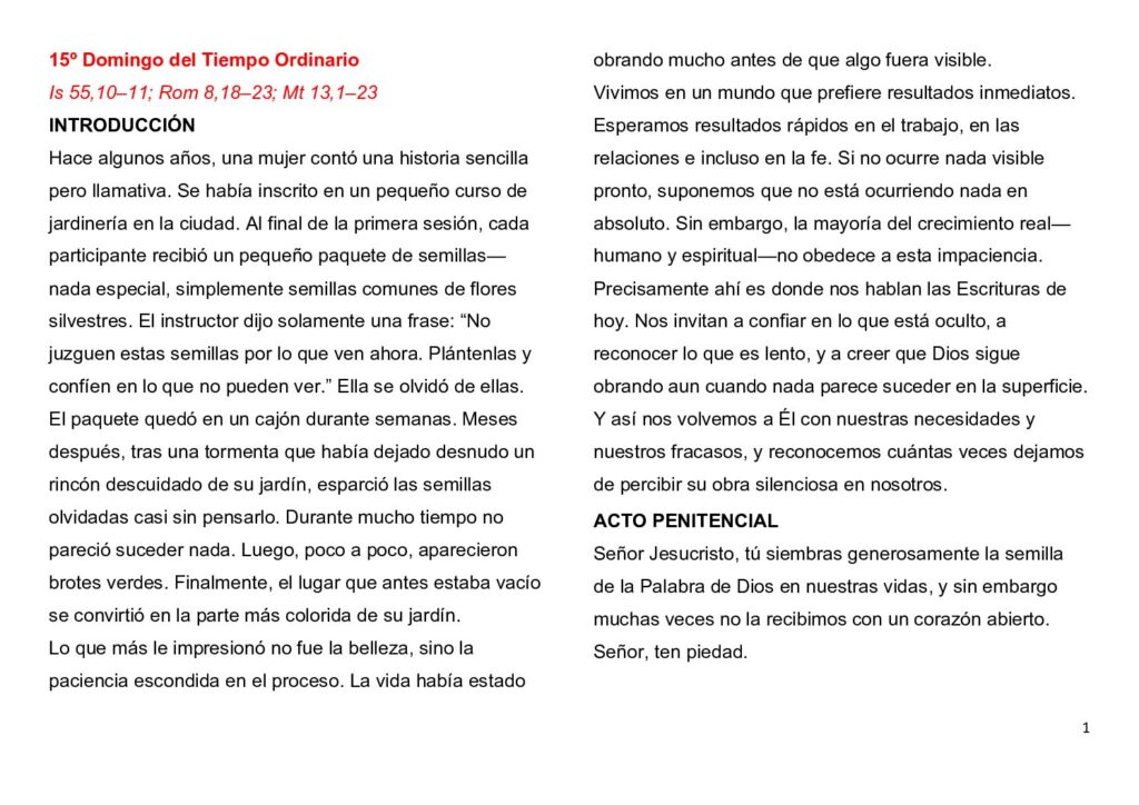 thumbnail of 15. Semana del Tiempo Ordinario 2026 (A) -Spanish