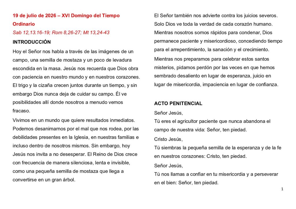thumbnail of 16. Semana del Tiempo Ordinario 2026 (A) -Spanish