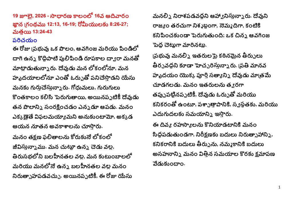 thumbnail of 16.Week Ord. Year 2026 (A) – Telugu