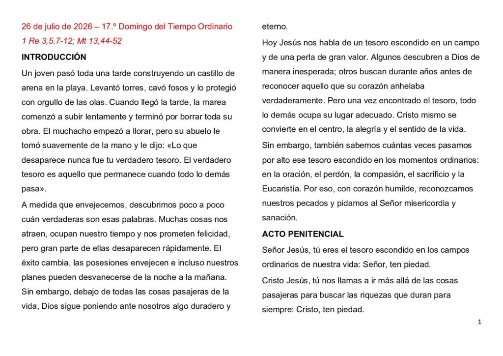 thumbnail of 17. Semana del Tiempo Ordinario 2026 (A) -Spanish