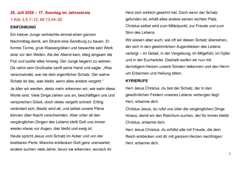 thumbnail of 17.Week Ord. Year 2026 (A) – Deutsch
