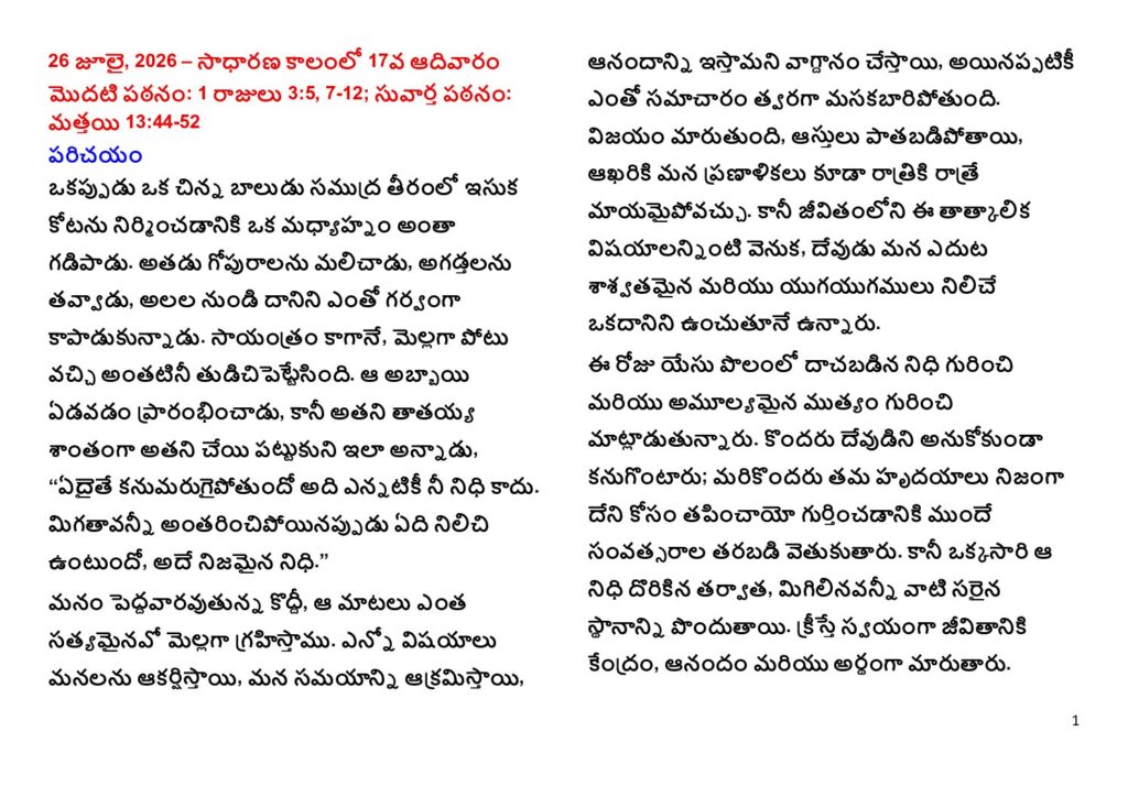 thumbnail of 17.Week Ord. Year 2026 (A) – Telugu