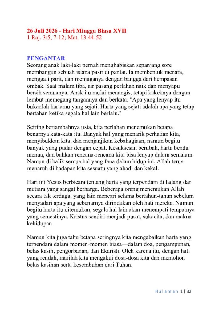 thumbnail of 17th Week of Ord Year (A) Indonesian
