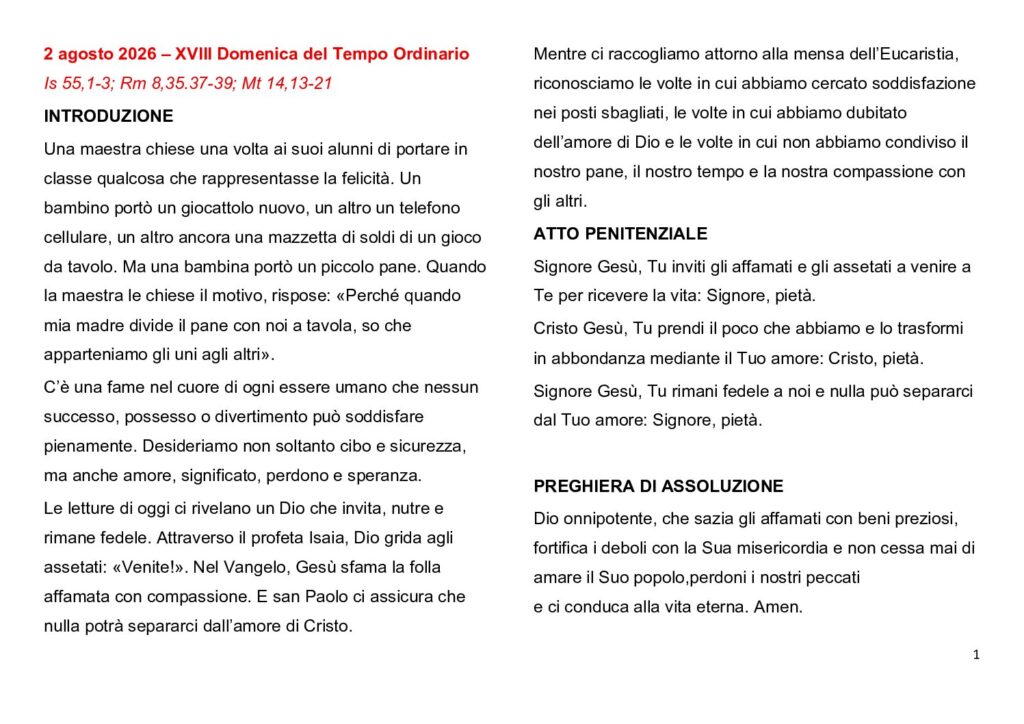 thumbnail of 18.Week Ord. Year 2026 (A) – Italiano