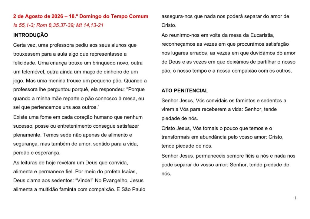 thumbnail of 18.Week Ord. Year 2026 (A) – Portuguese
