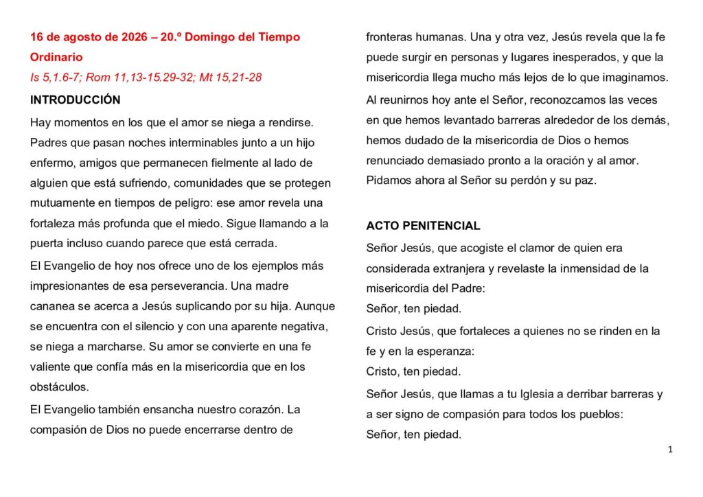 thumbnail of 20. Semana del Tiempo Ordinario 2026 (A) -Spanish