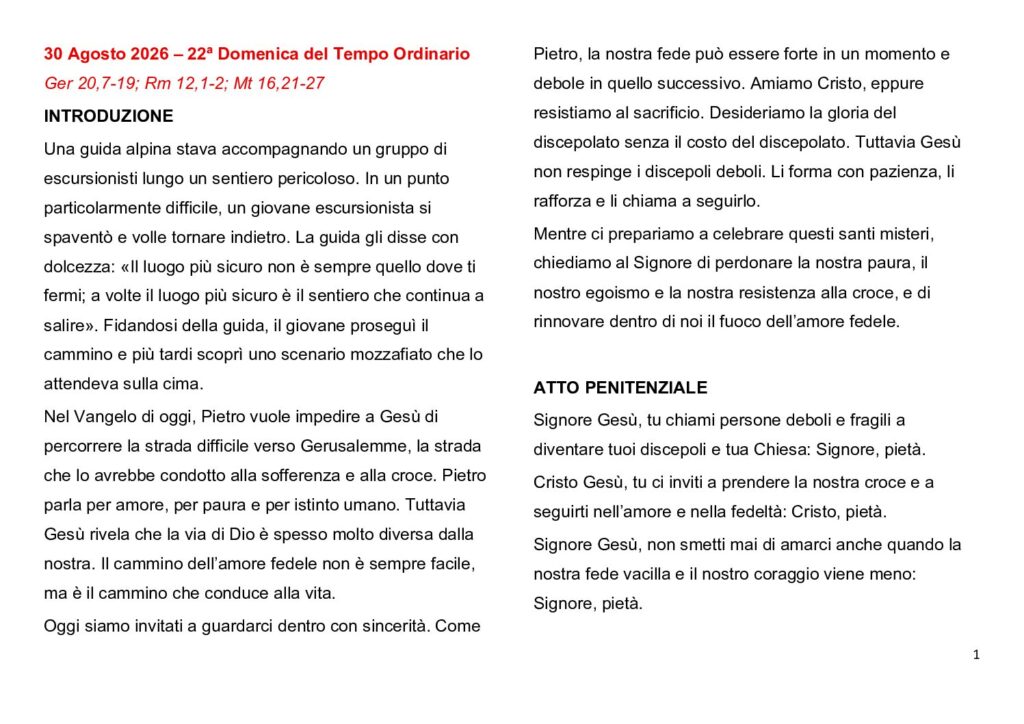 thumbnail of 22.Week Ord. Year 2026 (A) – Italiano