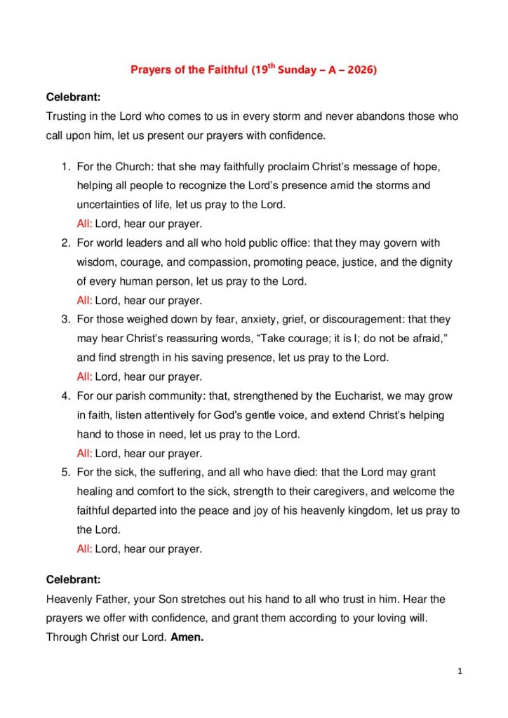 thumbnail of Prayers of the Faithful (Deutsch & Tamil)