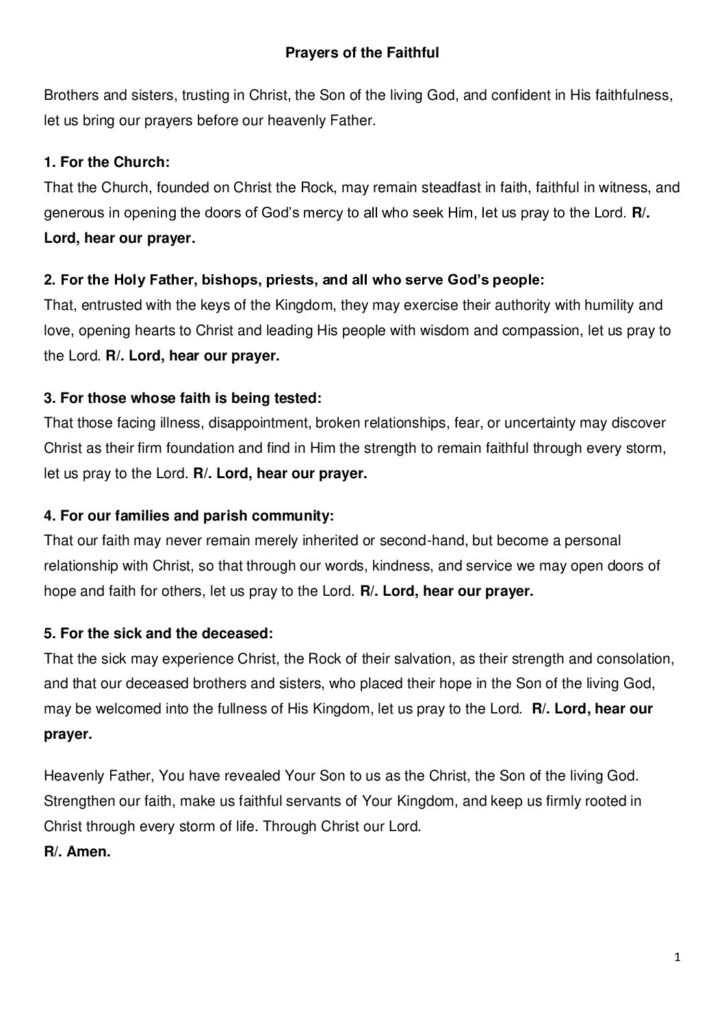 thumbnail of Prayers of the Faithful (Tamil & German)