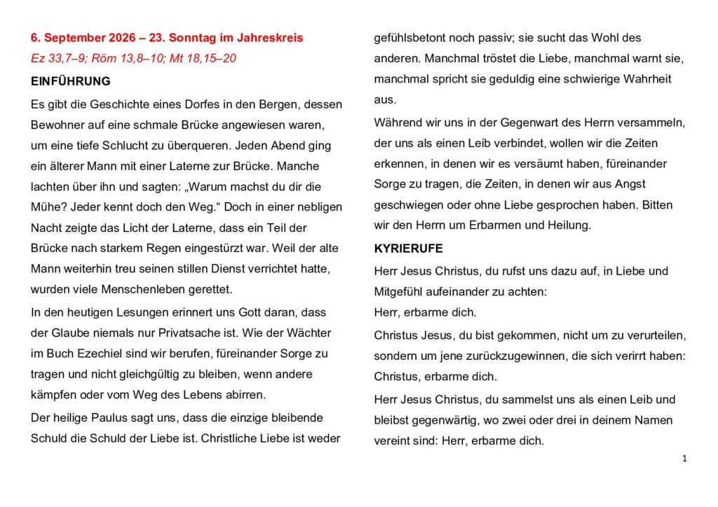 thumbnail of 23.Week Ord. Year 2026 (A) – Deutsch