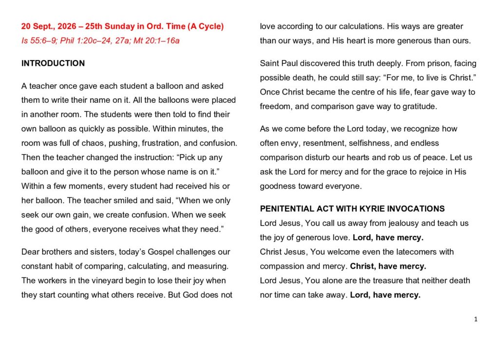 thumbnail of 25.Week Ord. Year 2026 (A) – English