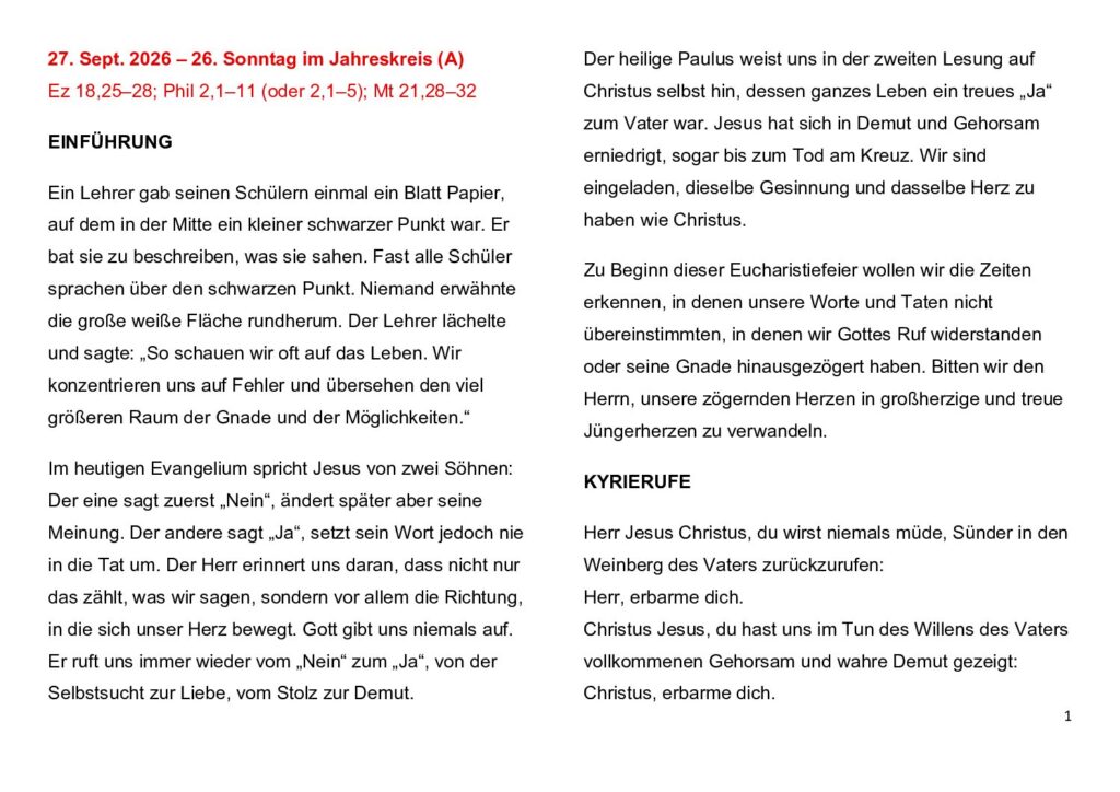 thumbnail of 26.Week Ord. Year 2026 (A) – Deutsch