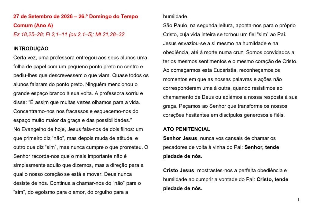 thumbnail of 26.Week Ord. Year 2026 (A) – Portuguese
