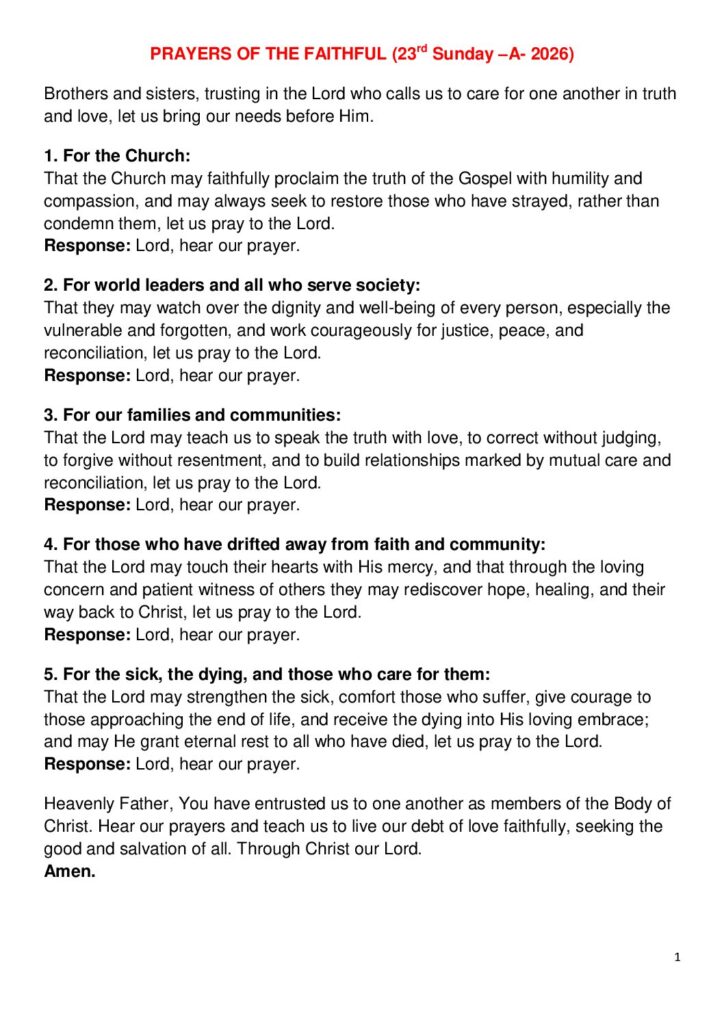thumbnail of PRAYERS OF THE FAITHFUL (Deutsch & Tamil)